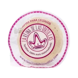 Tortillas de maíz blanco La Reina de las Tortillas 12cm. 500g
