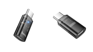 HOCO UA36D OTG (iphone) Lightning-დან Type-C-ზე გადამყვანი ადაპტერი (7236)