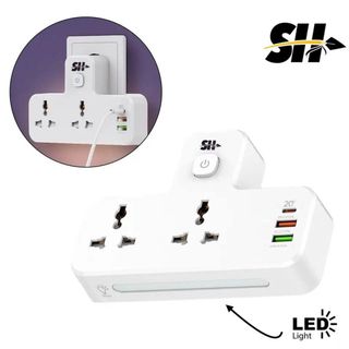 Multiprise universelle avec 1 port USB-C et 2 ports USB-A