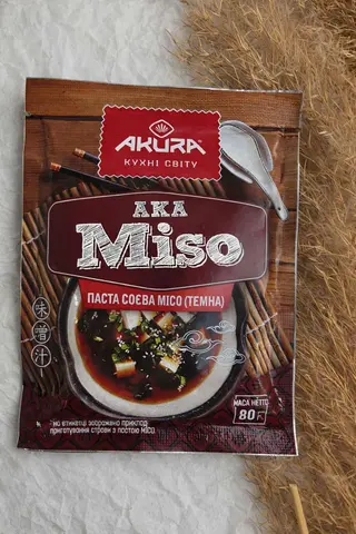 Паста соєва темна "МІСО" тм "AKURA" 80г