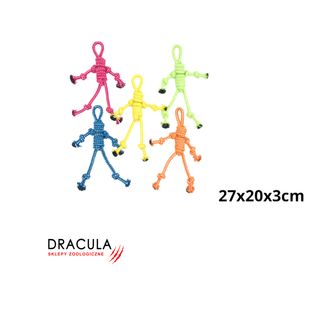 ZABAWKA DLA PSA Ludzik ze sznurka