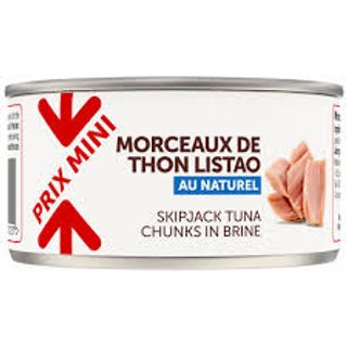 THON NATUREL MORCEAUX BOITE 1/4 PRIX MINI