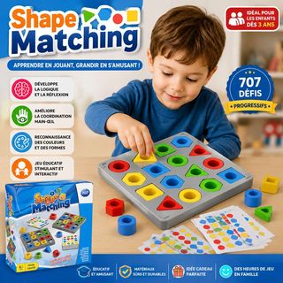 Jeu Éducatif Shape Matching – Apprendre les Formes et les Couleurs | 3 Ans et +
