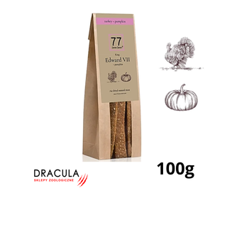 77 Seven Seven Edward VII+ Stripes z suszonego indyka z dynią 100g