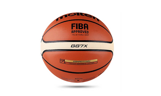 MOLTEN‑ის FIBA‑ს მიერ დამტკიცებული ნარინჯისფერი ბასკეტბოლის ბურთი, ზომა 5