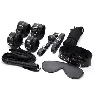 Set BDSM 7 Piese Discipline Me!, Negru, Guilty Toys
