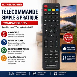 Télécommande HD-VISIOSAPHYR