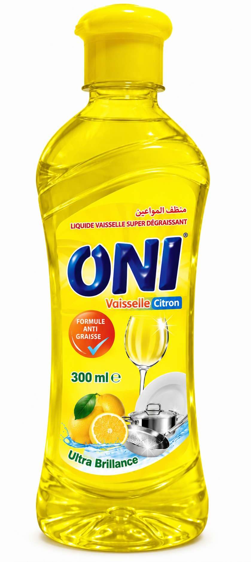 Oni Liquide Vaisselle Super Dégraissant Citron – 300 g