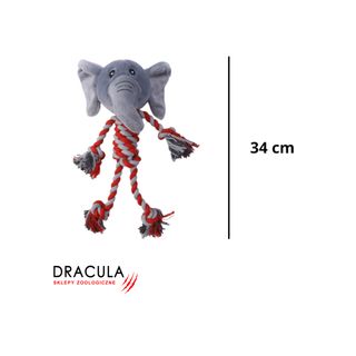 Pluszak z sznurkowym ciałem słoń 34cm