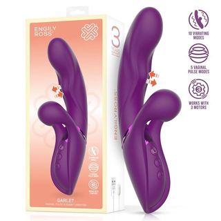 Vibrador Rabbit Garlet – Con Bola Pulsante y Doble Motor