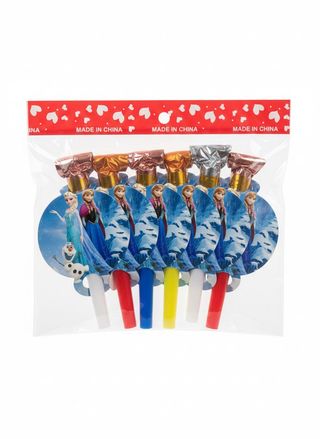 Pack de 6 Sifflets Reine des Neiges – Créez un Anniversaire Féerique avec Elsa et Anna