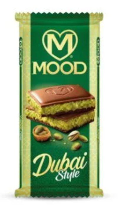 Mood Dubai Style Chocolat au Lait Pistache et Kunafa – 90 g