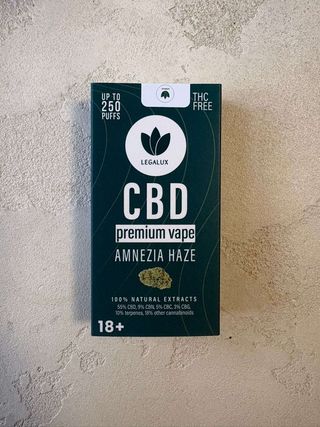 CBD Vape 100% LEGALUX Amnezia Haze