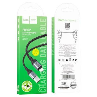 USB კაბელი-HOCO X102 USB to lightning (IP) 1M